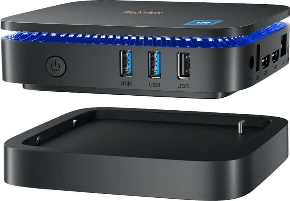 kompjuter mini, Blackview, MP60, Intel N150 deri 3.6 GHz, 16 GB RAM Memorje, 1 TB SSD, Windows 11 Pro, i zi