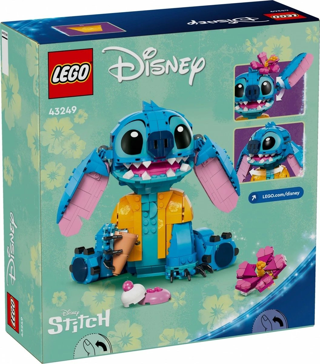 Set ndërtimi LEGO Disney Stitch 43249, 730 pjesë, për fëmijë dhe adhurues, Blu