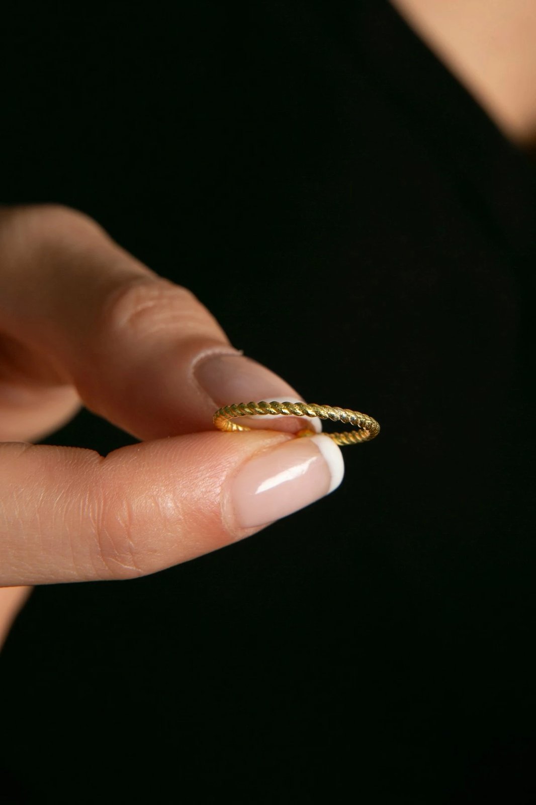 Unazë argjendi Elika, ngjyrë ari, FA182853