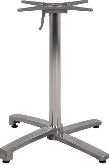 Bazë alumini e palosshme, kromuar, 69x69x73-92cm, me kryq 48x48, FH459.03