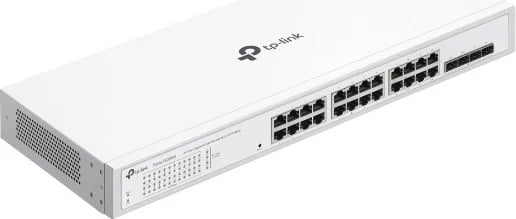 Switch TP-Link Festa FS328G, 24 porte Gigabit, 4 SFP, rackmount, i bardhë