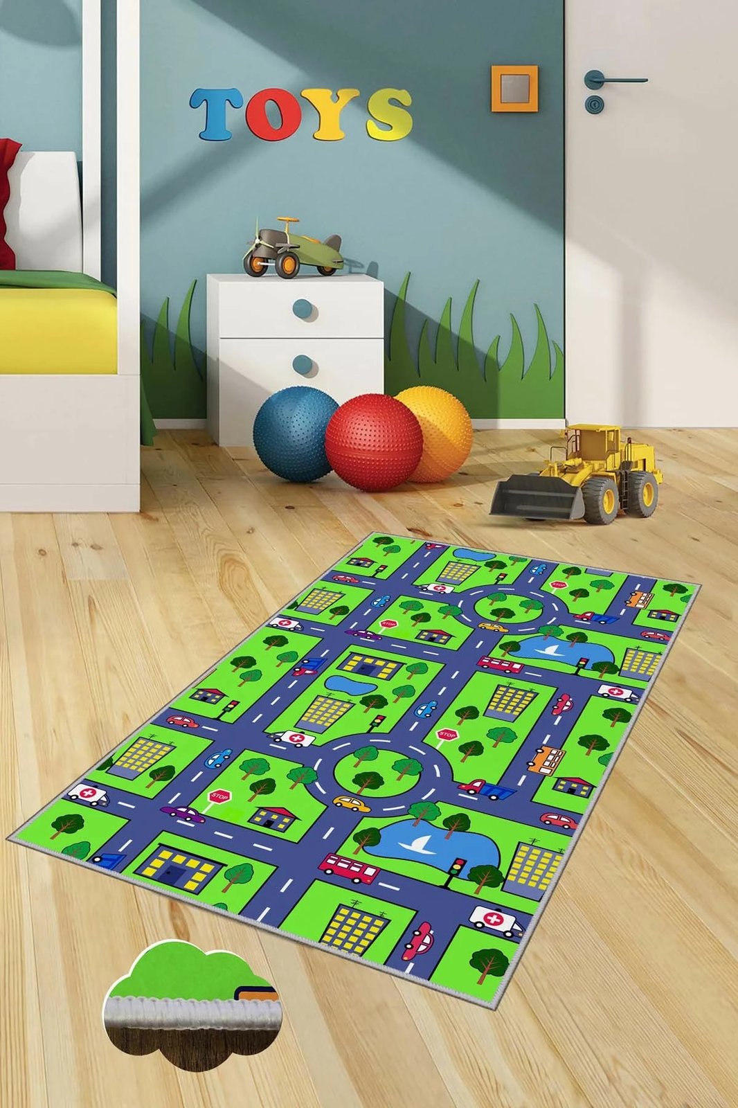 Qilim shumëngjyrësh për fëmijë, Conceptum Hypnose, HMNT458, 80x50cm