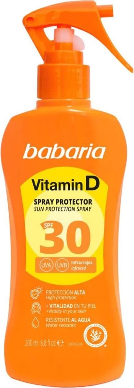 Spray mbrojtës nga dielli Babaria Vitamina D SPF30, 200ml