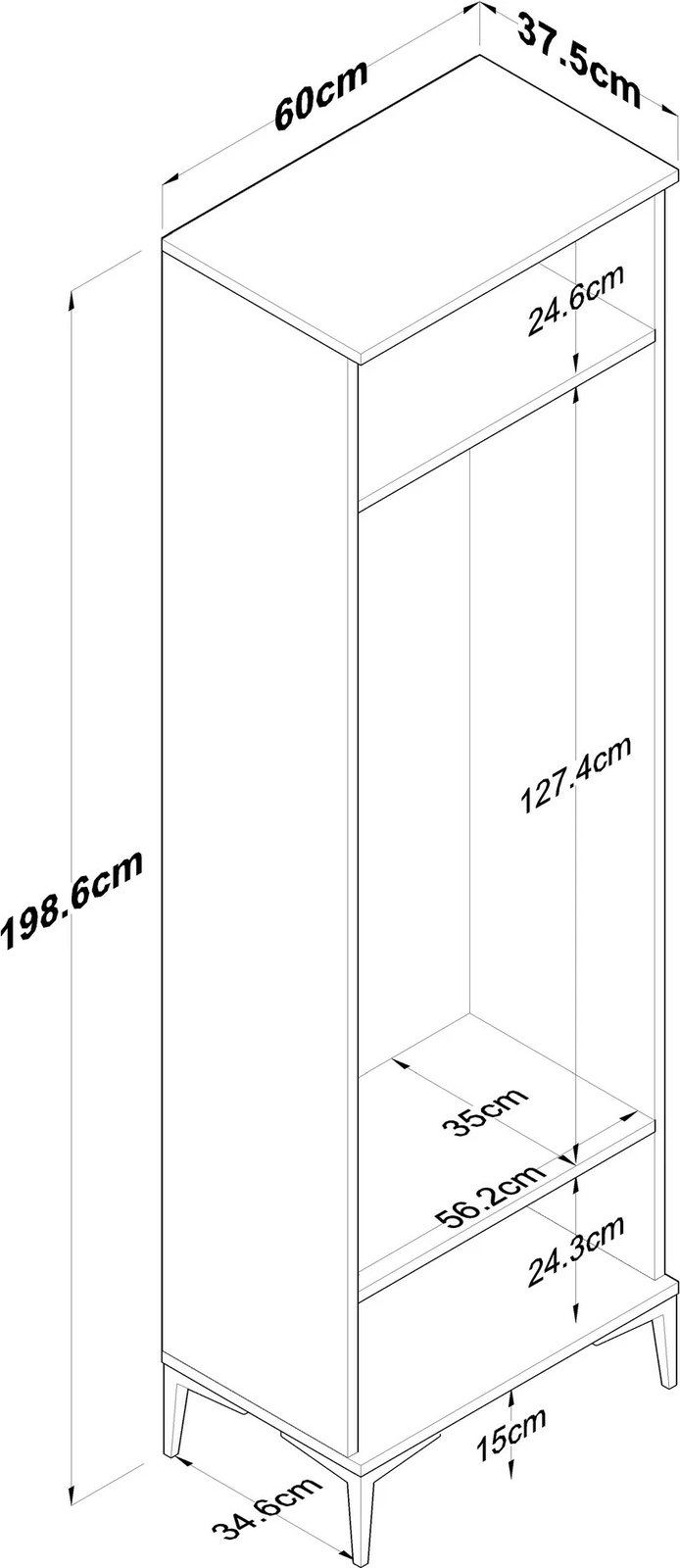 Stendë korridori Hanah Home, EA111 - 2703, ngjyrë arre dhe e bardhë