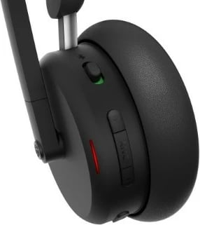 Kufje pa tela Lenovo 6550 Dual-Mode ANC, USB-A, Bluetooth 5.3, mikrofon me boom, 60h, e zezë