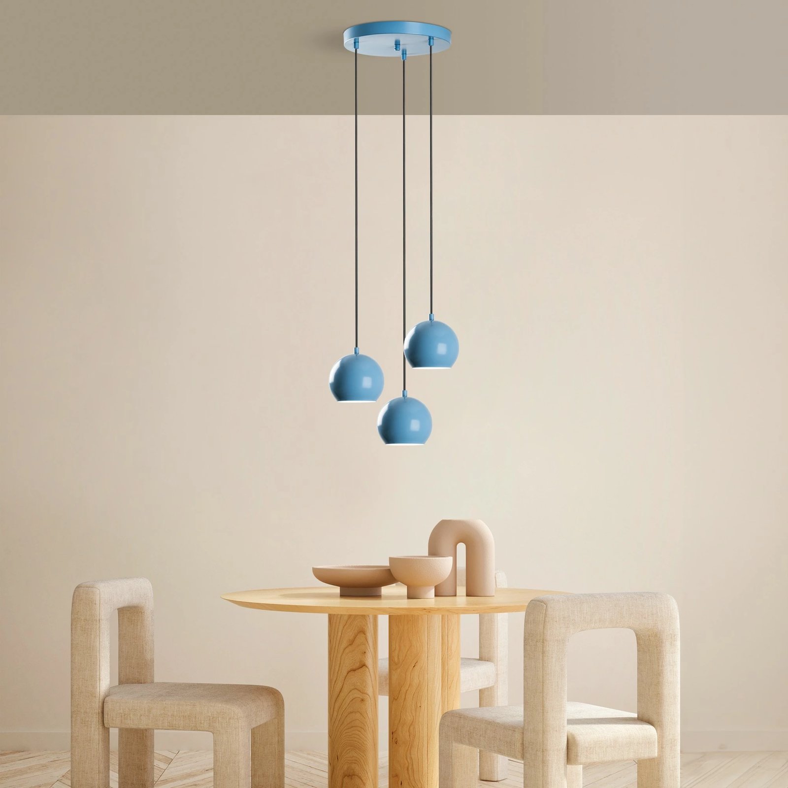 Llambë tavani Opviq, Top - 15 - 241 - 1, ngjyrë kaltër e çelët