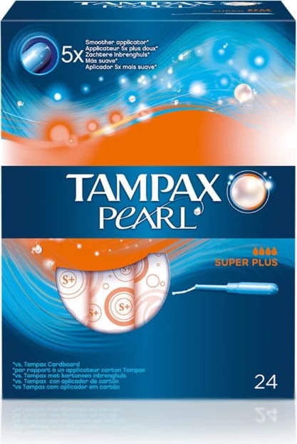 Tamponë higjienikë Tampax Pearl Superplus 24 copë