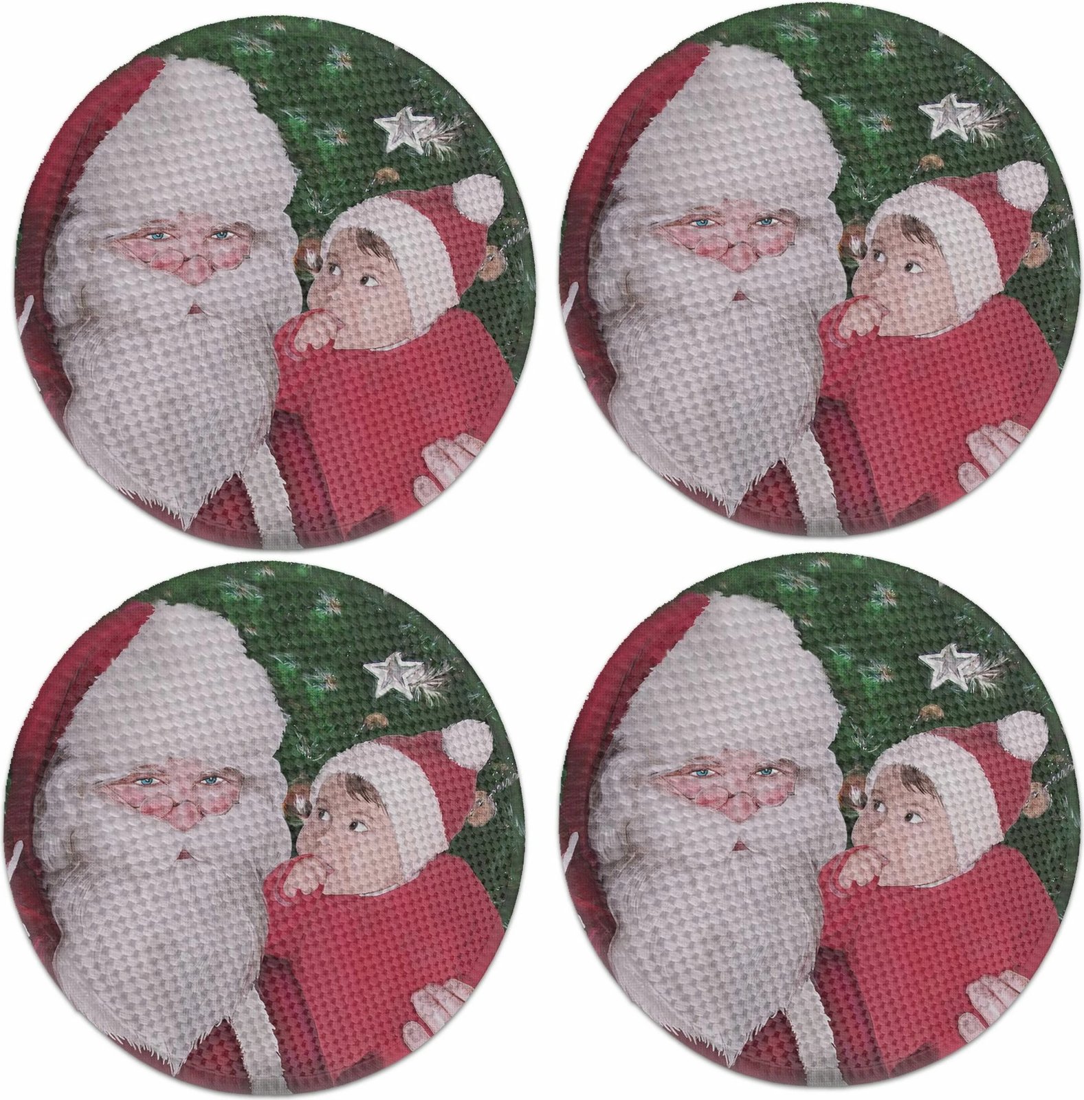 Set nënshtrues tavoline Hermia Concept, shumëngjyrësh, 37cm, 4 copë