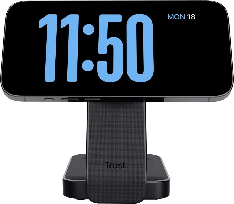 Karikues wireless Trust Viro, për kufje, celular, smartwatch, i zi