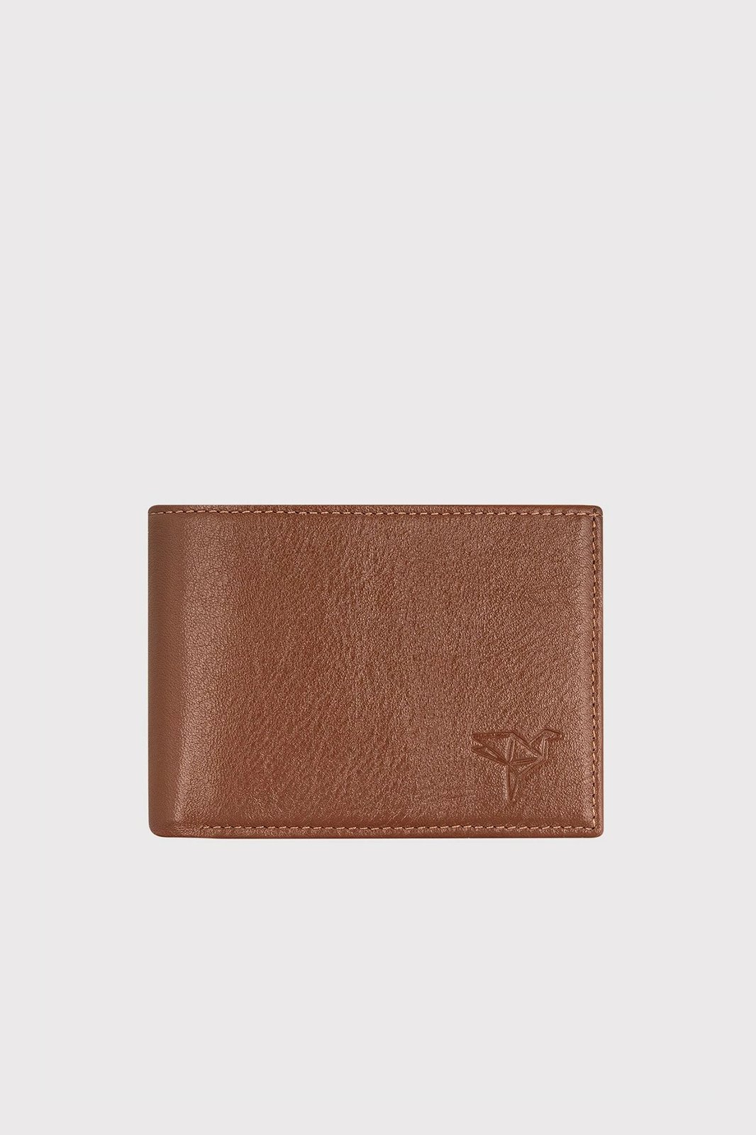 Portofol për burra, lëkurë natyrale, ngjyrë tan, Zoozie Bags Liverpool