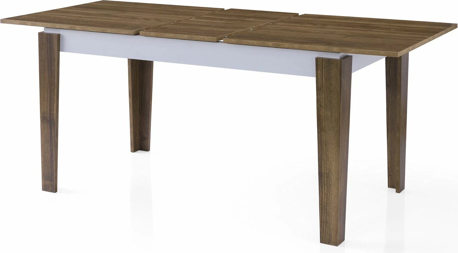 Tavolinë ngrënie me zgjatje, ngjyrë arre dhe e bardhë, Skye Decor Cunda - 2981