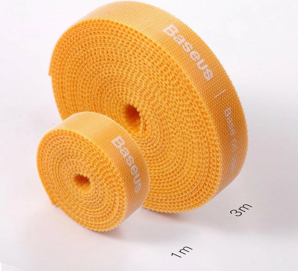Shirit velcro Baseus ACMGT-E01 për organizim kabllosh, 1m, i zi
