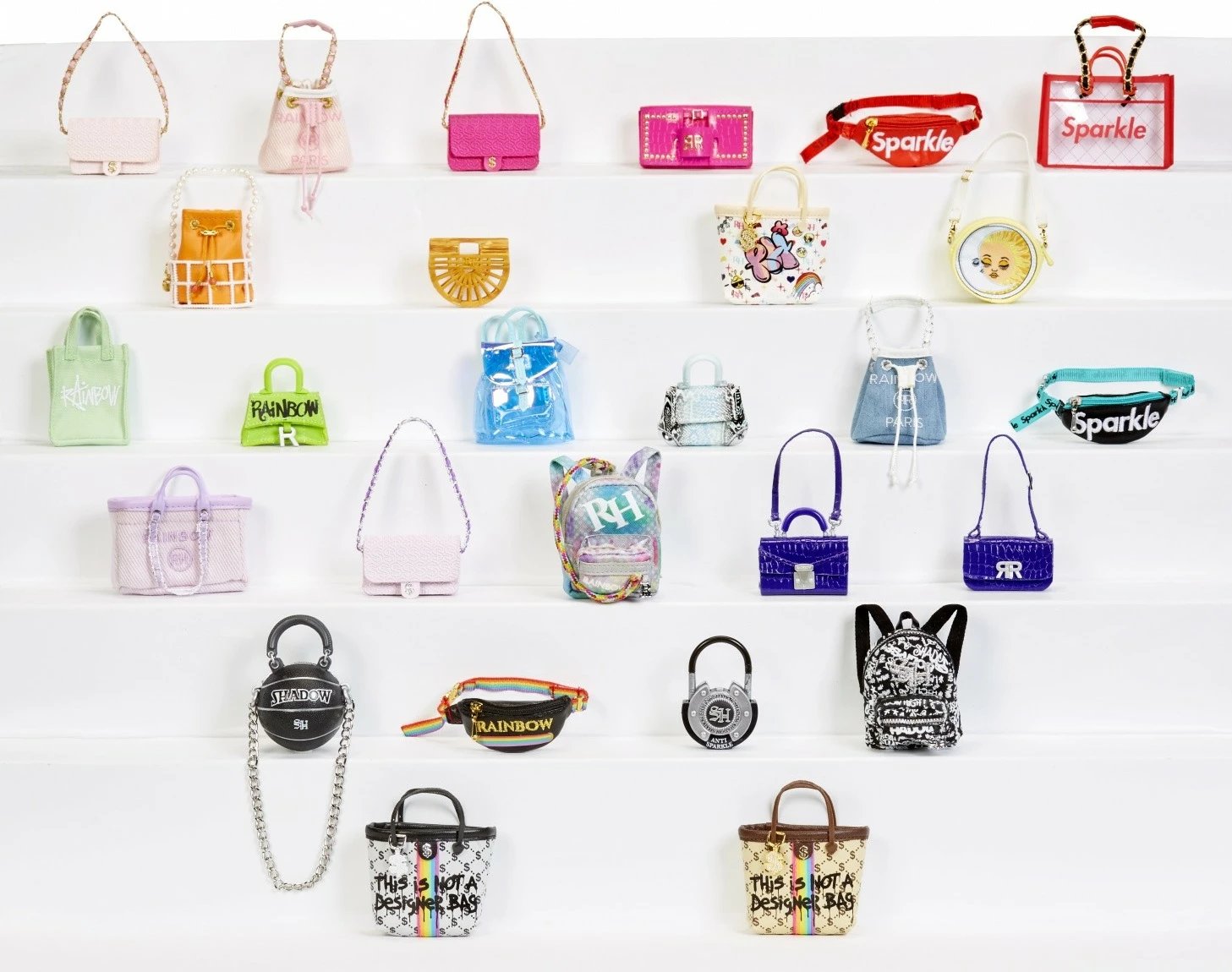 Set çanta aksesorësh Rainbow High Accessories Studio Series 1, për kukulla, Mix Set çanta aksesorësh Rainbow High Accessories Studio Series 1, për kukulla, Mix
