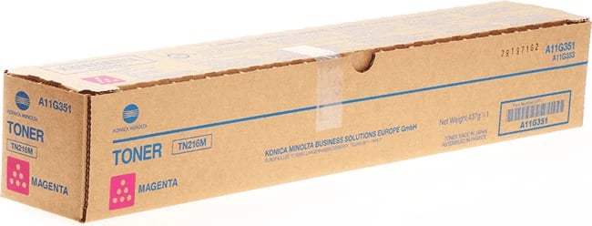 Toner, Konica Minolta, TN216M A11G351, rendiment 26000 faqe, standard, magenta