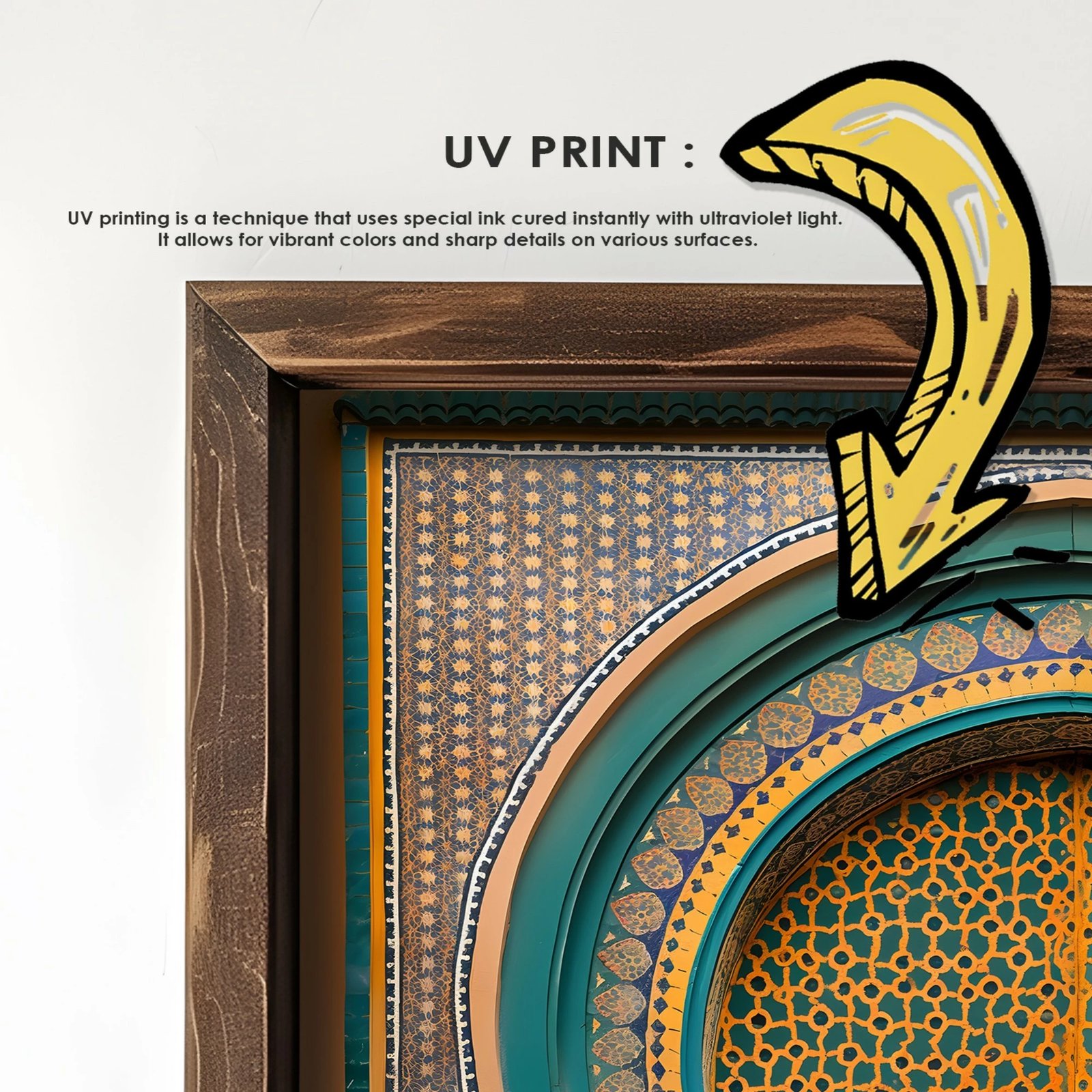 Pikturë dekorative me kornizë MDF, Wallity, GE120-L