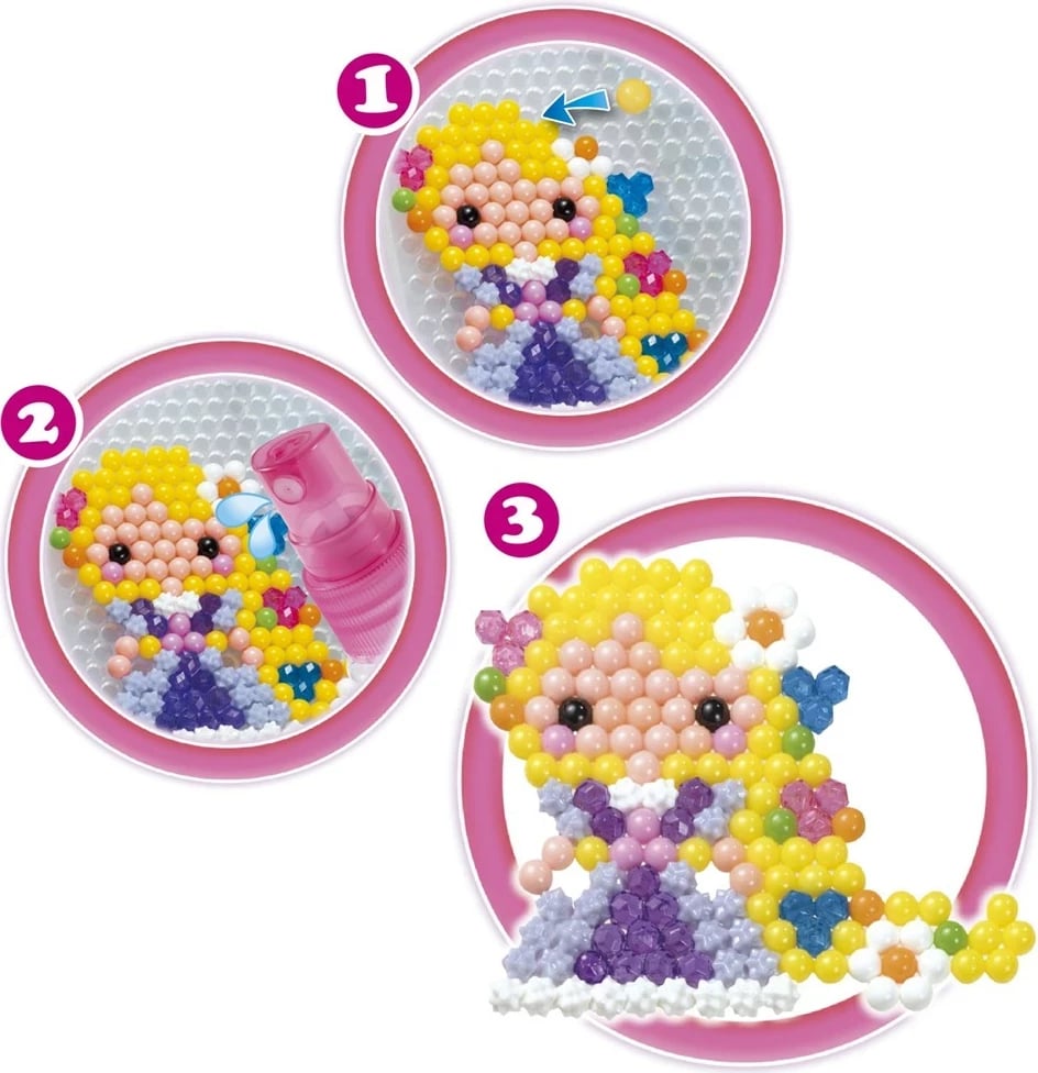 Set rruaza kreative Aquabeads EPOCH 31606, Disney Princess Dazzle, shumëngjyrëshe