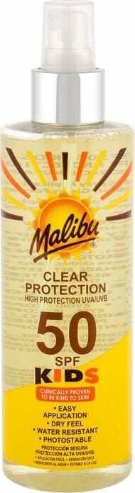 Spray për diell për fëmijë Malibu Clear Protection SPF50, 250ml