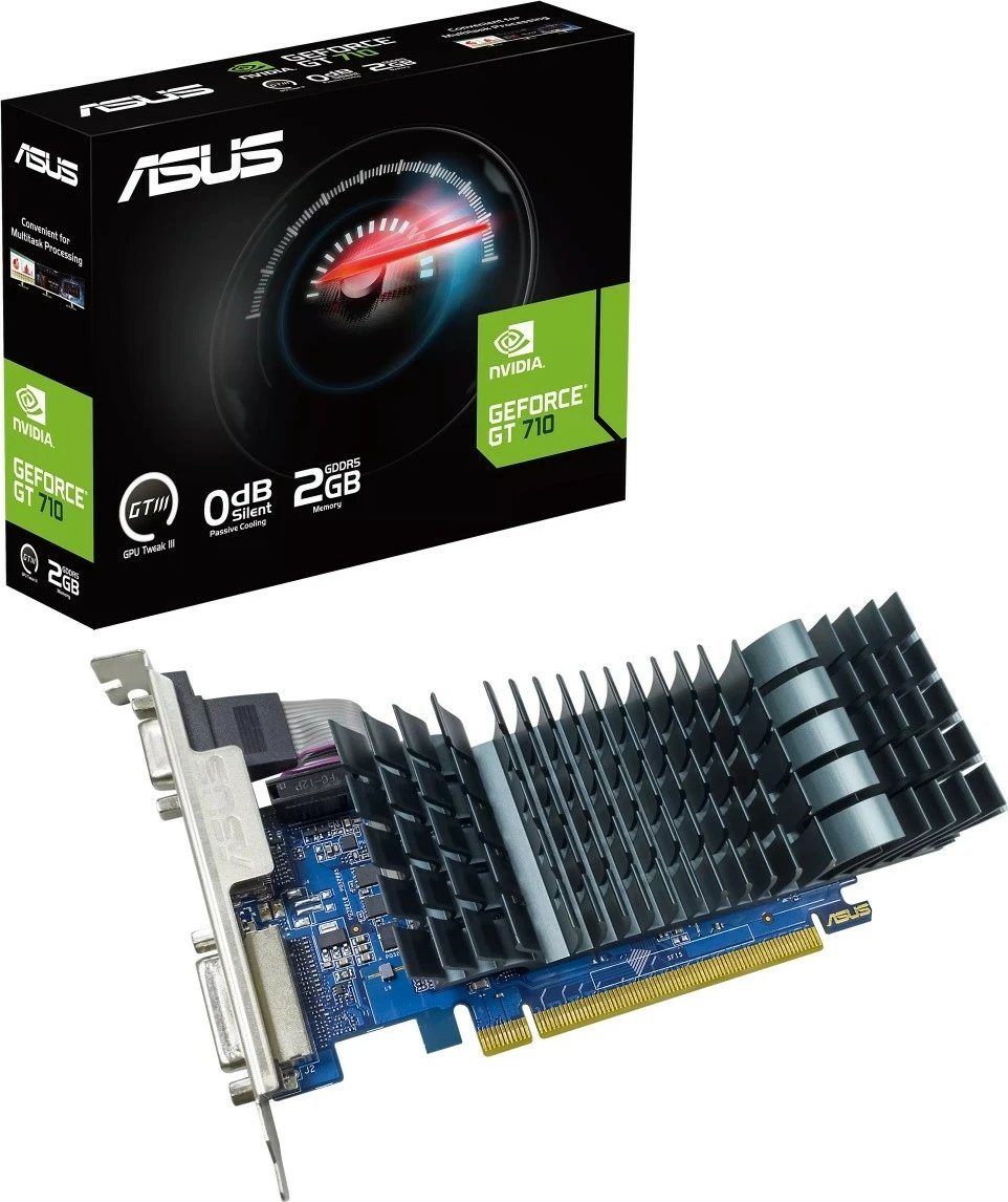 Kartelë grafike Asus GeForce GT 710, 2GB GDDR5, PCI-E, HDMI/DVI-D/VGA