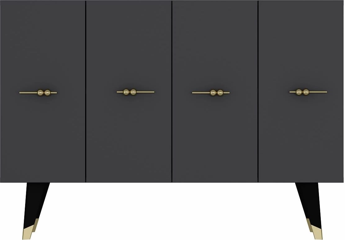 Konsol Skye Decor, ngjyrë ari dhe antracit, Quart Salkım