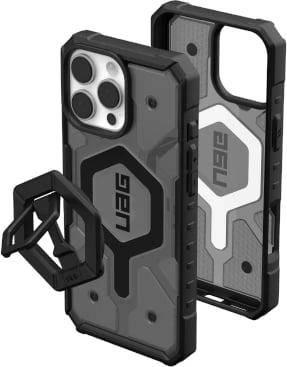 Mbështjellës UAG Pathfinder Clear MagSafe me unazë magnetike për iPhone 16 Pro Max, Zi
