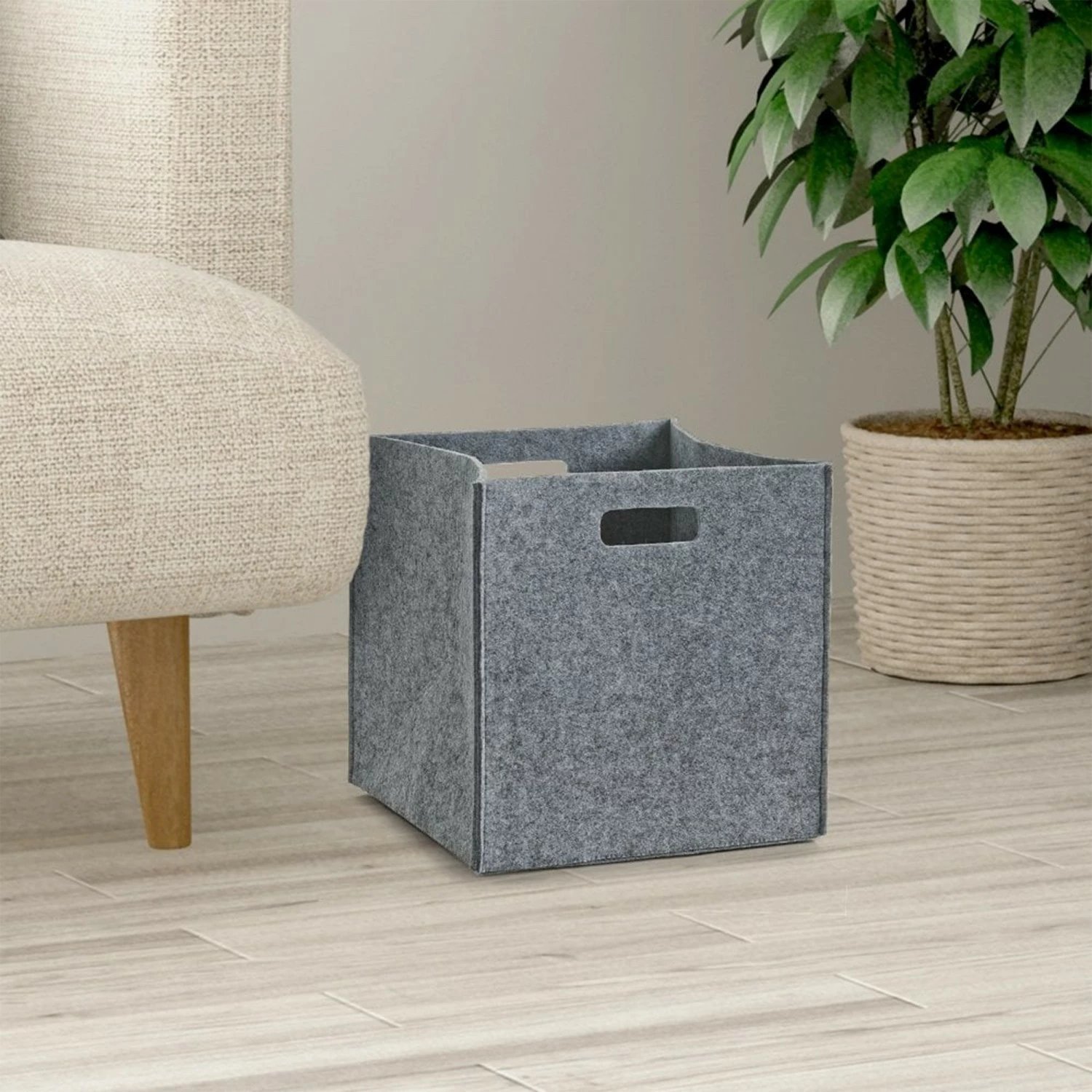 Shportë organizuese prej ndjesi, gri, Aberto Design, HMY-6360, 24x24x24cm