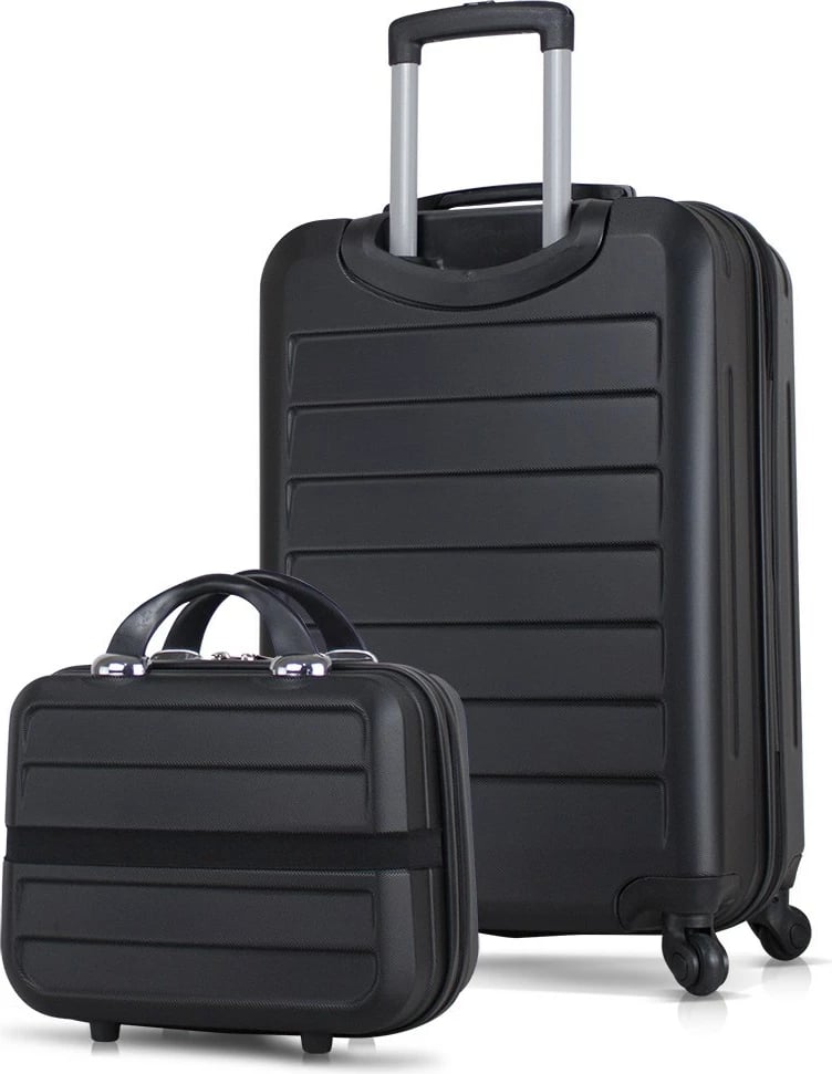 Set valixhesh (2 copë), ngjyrë e zezë, Zoozie Bags, 1604