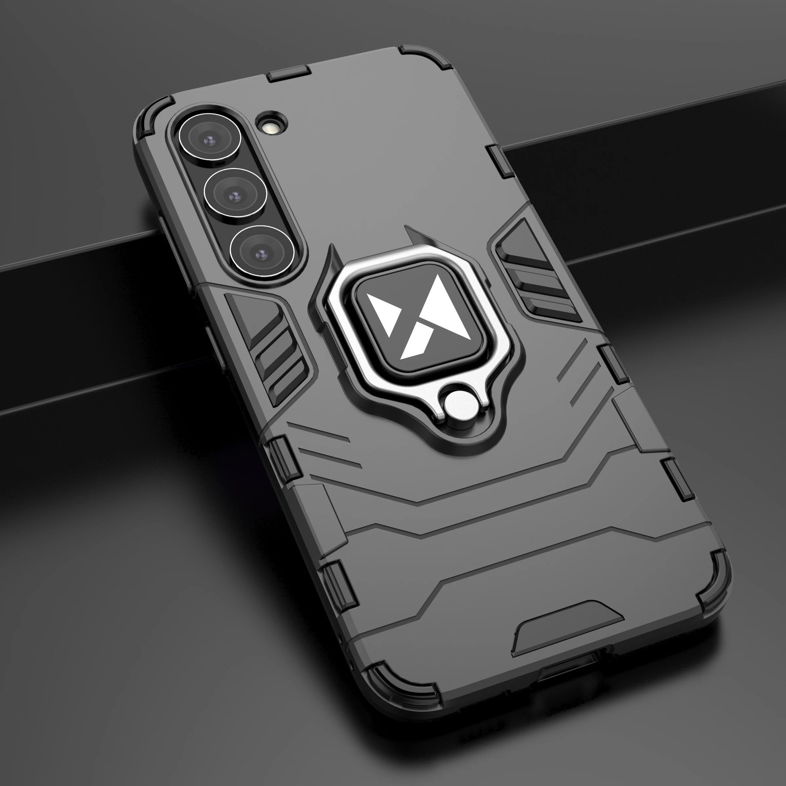 Mbështjellës Wozinsky Ring Armor për Samsung Galaxy S23, me mbajtëse unaze, i zi Mbështjellës Wozinsky Ring Armor për Samsung Galaxy S23, me mbajtëse unaze, i zi