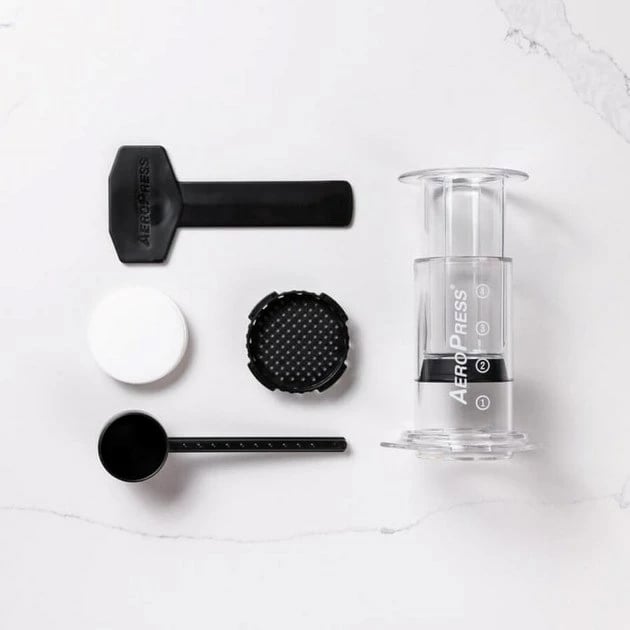 Aparat manual për kafe AeroPress Clear, 250 ml, Transparent