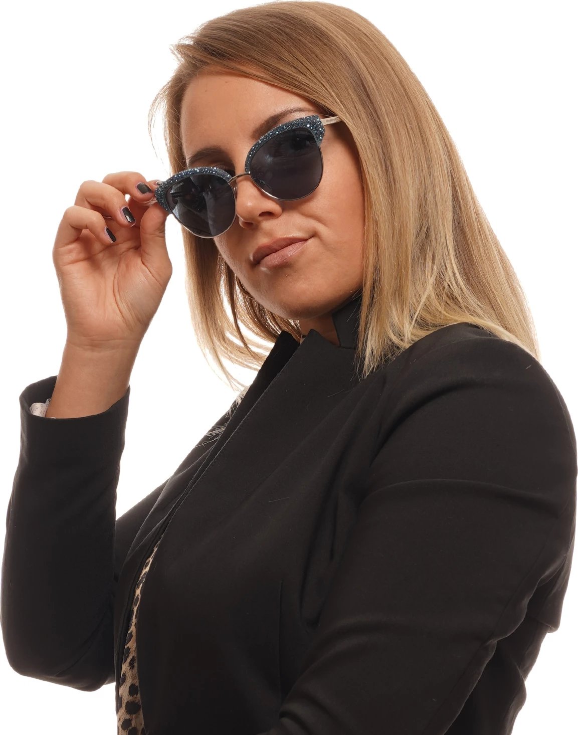 Syze dielli për femra Atelier Swarovski, të kaltërta