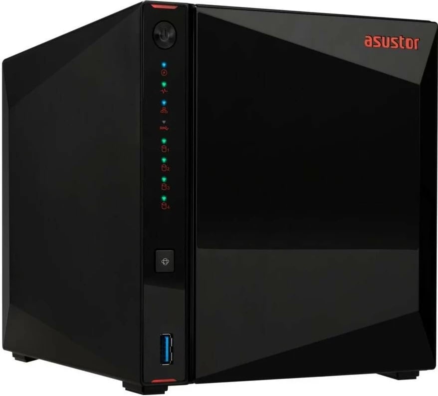 NAS Asustor AS5404T, 4GB RAM, 8 disqe, HDMI, USB 3.2