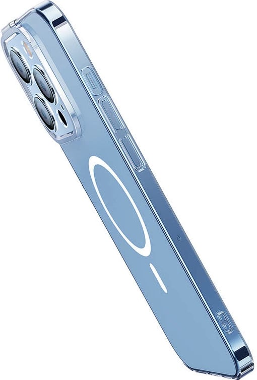 Mbështjellës magnetik Baseus Crystal me xham të temperuar për iPhone 14 Pro Max, transparent