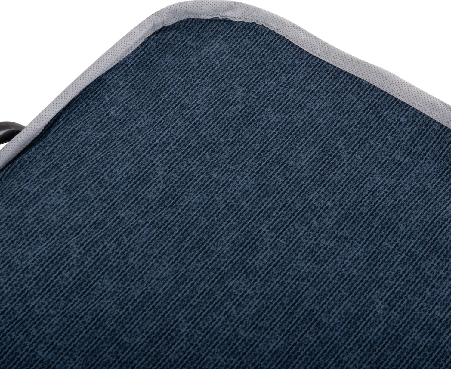 Krevat palosës metalik me rrota, dyshek 6.5cm, pamje xhinse blu, 80x183x37.5cm