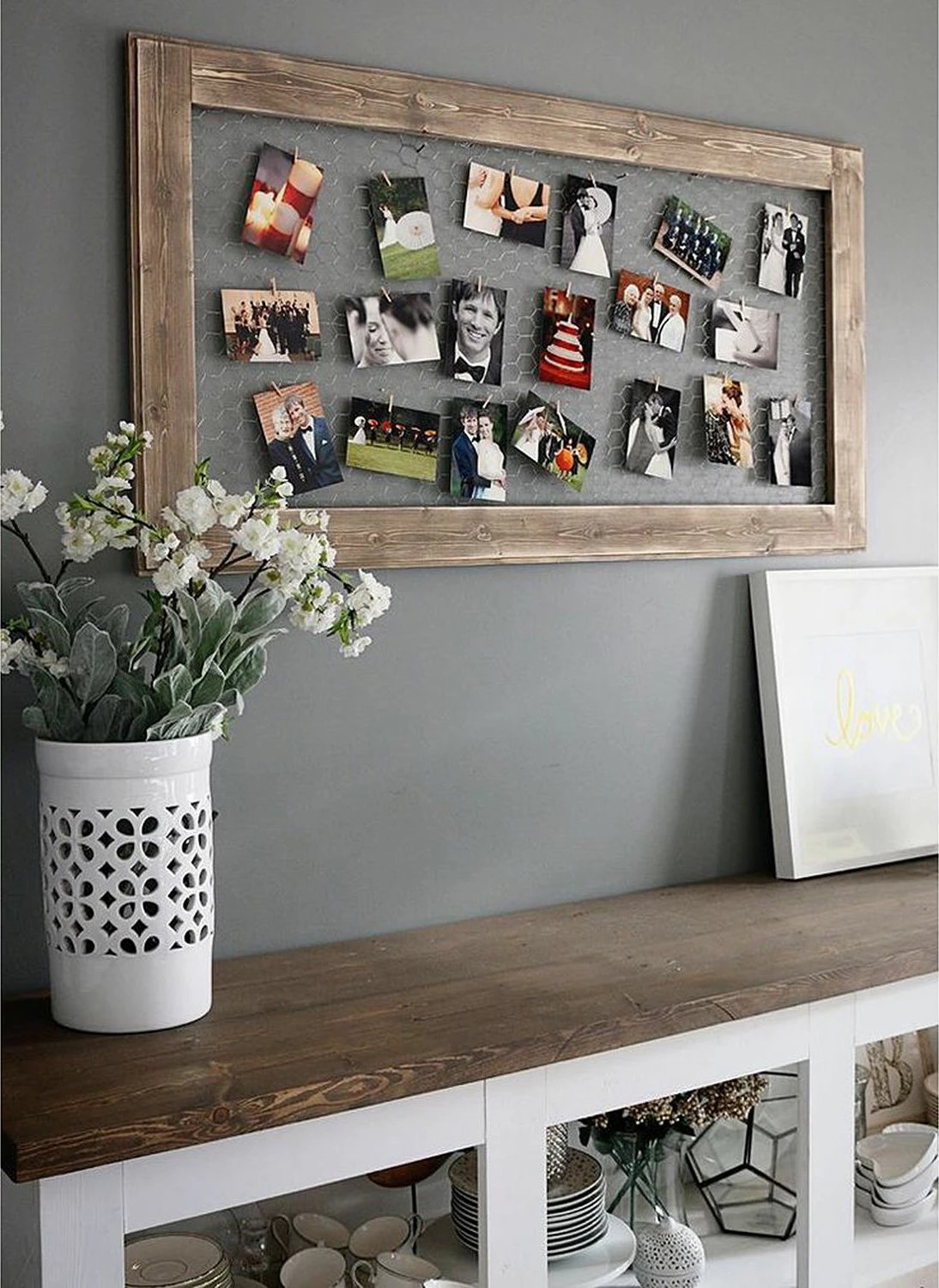 Varëse druri për foto, ngjyrë kafe, RAF135, 100x60cm