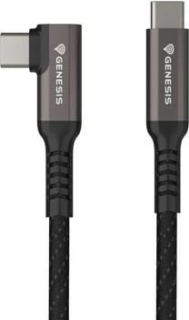 Kabllo USB-C Natec GENESIS NVC-2219, 5m, 10Gb/s, PD 60W, e zezë/gri