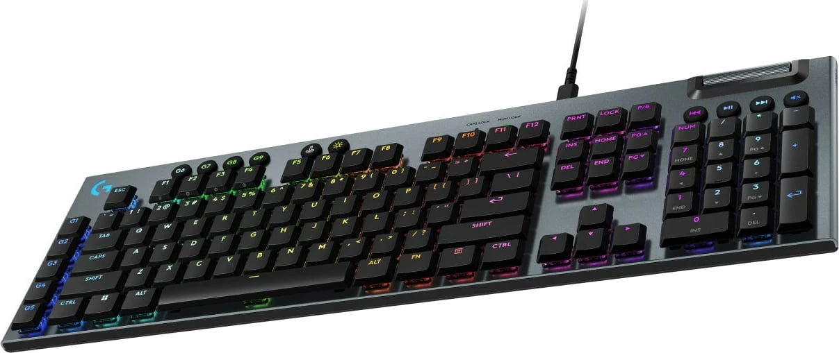 Tastierë gaming Logitech G915 X, mekanike, RGB, QWERTY US International, Alumini, E zezë