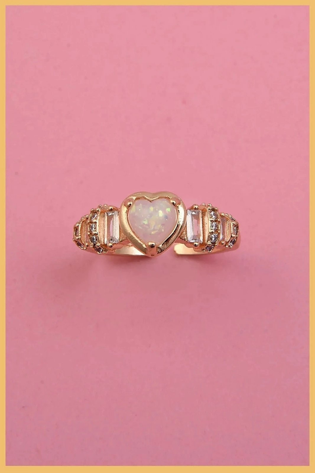 Unazë Jumeon, e bardhë-opal, klp