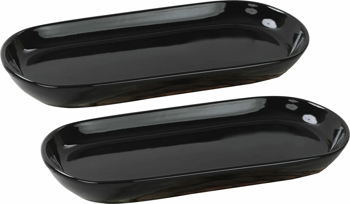 Set pjatash servirëse (2 copë), Hermia Concept, ST080202F650A000000MAKYK00, ngjyrë e zezë Set pjatash servirëse (2 copë), Hermia Concept, ST080202F650A000000MAKYK00, ngjyrë e zezë