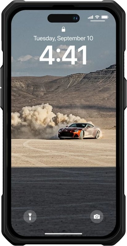 Mbështjellës Urban Armor Gear Monarch për celular, për Apple, 6.1", i zi