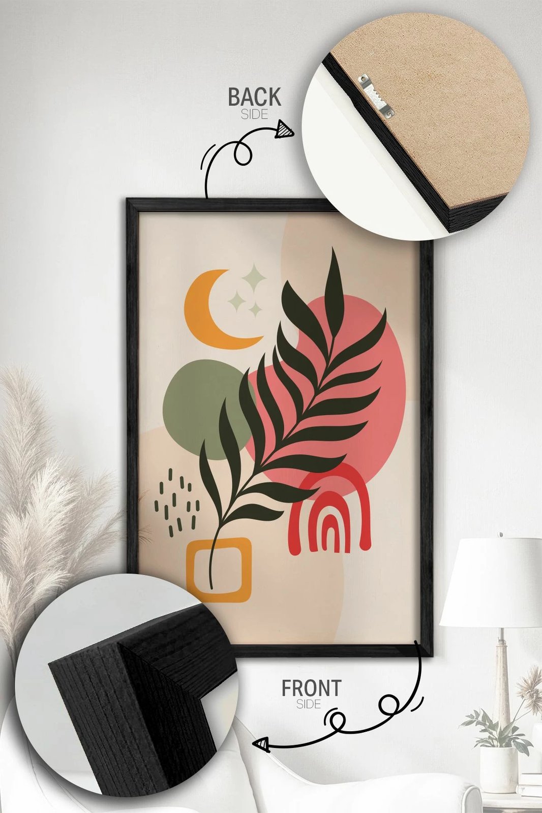 Pikturë dekorative me kornizë (3 copë), Wallity, Ersy3Syhcrv19