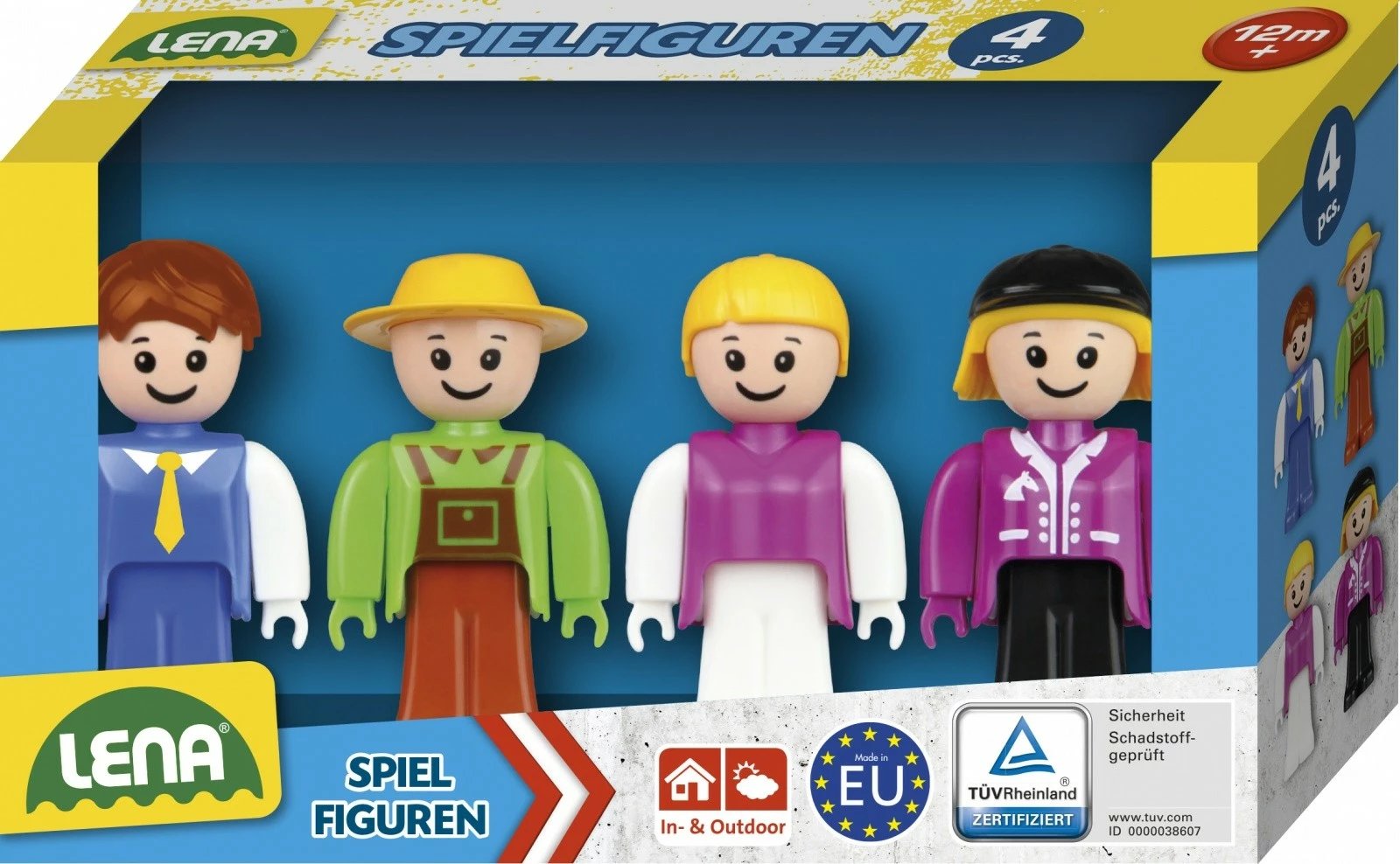 Set figurina Lena 04491, 4 copë, shumëngjyrëshe