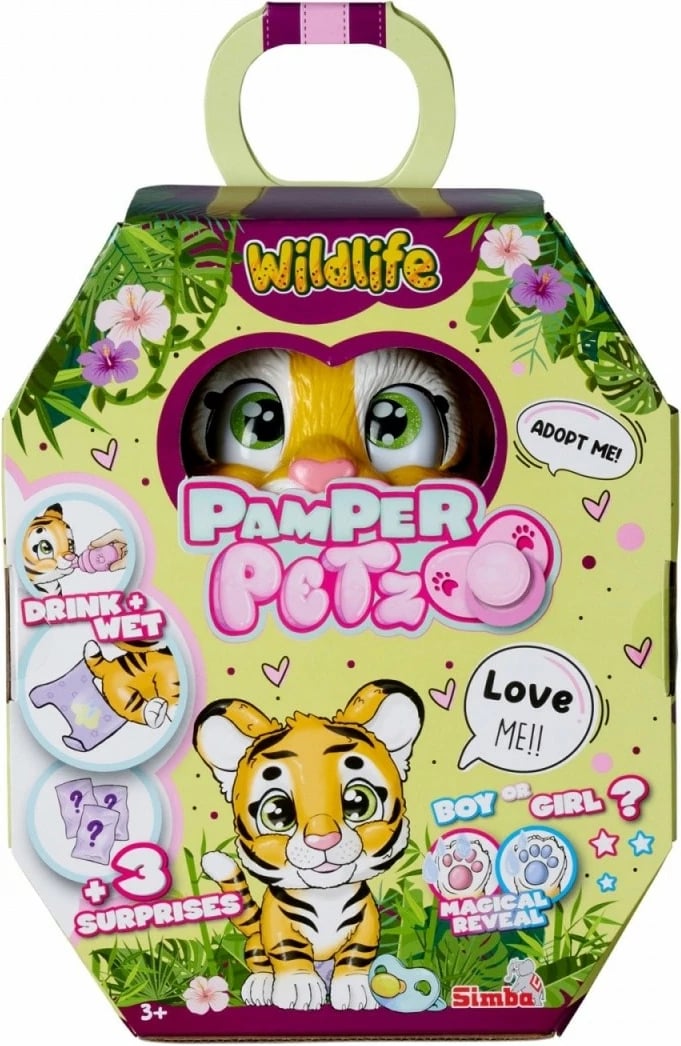 Figurinë lodër Simba Pamper Petz Tiger Cub, 15 cm, me 3 surpriza