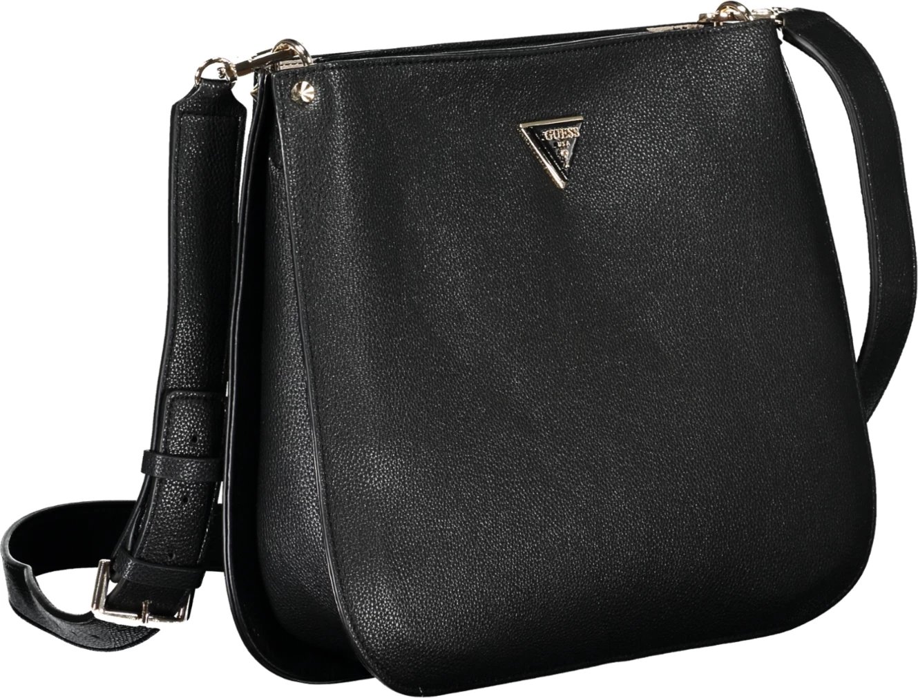 Çantë GUESS JEANS Meridian femra, e zezë Çantë GUESS JEANS Meridian femra, e zezë