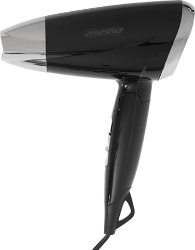 Tharëse flokësh, Mesko (Adler), MS2264, 1400W, palosshme, 2 nivele temperaturë dhe shpejtësie, e zezë me pjesë dekorative krom