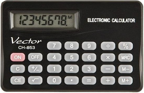 Kalkulator xhepi Vector CH-853, 8 shifra, i zi