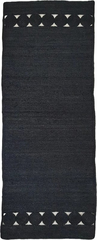 Qilim korridori Armon, jute, ngjyrë e zezë, 180x50cm