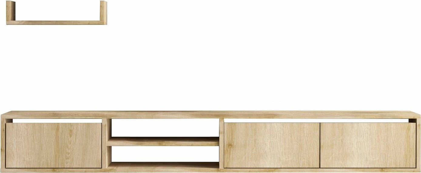 Komodë TV Hanah Home, Heka, ngjyrë lisi safir