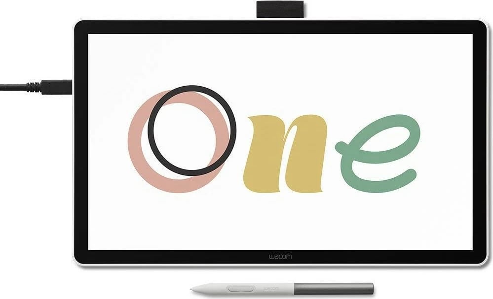 Tablet grafik Wacom One 14.0 inç, me stilolaps digjital, e zezë