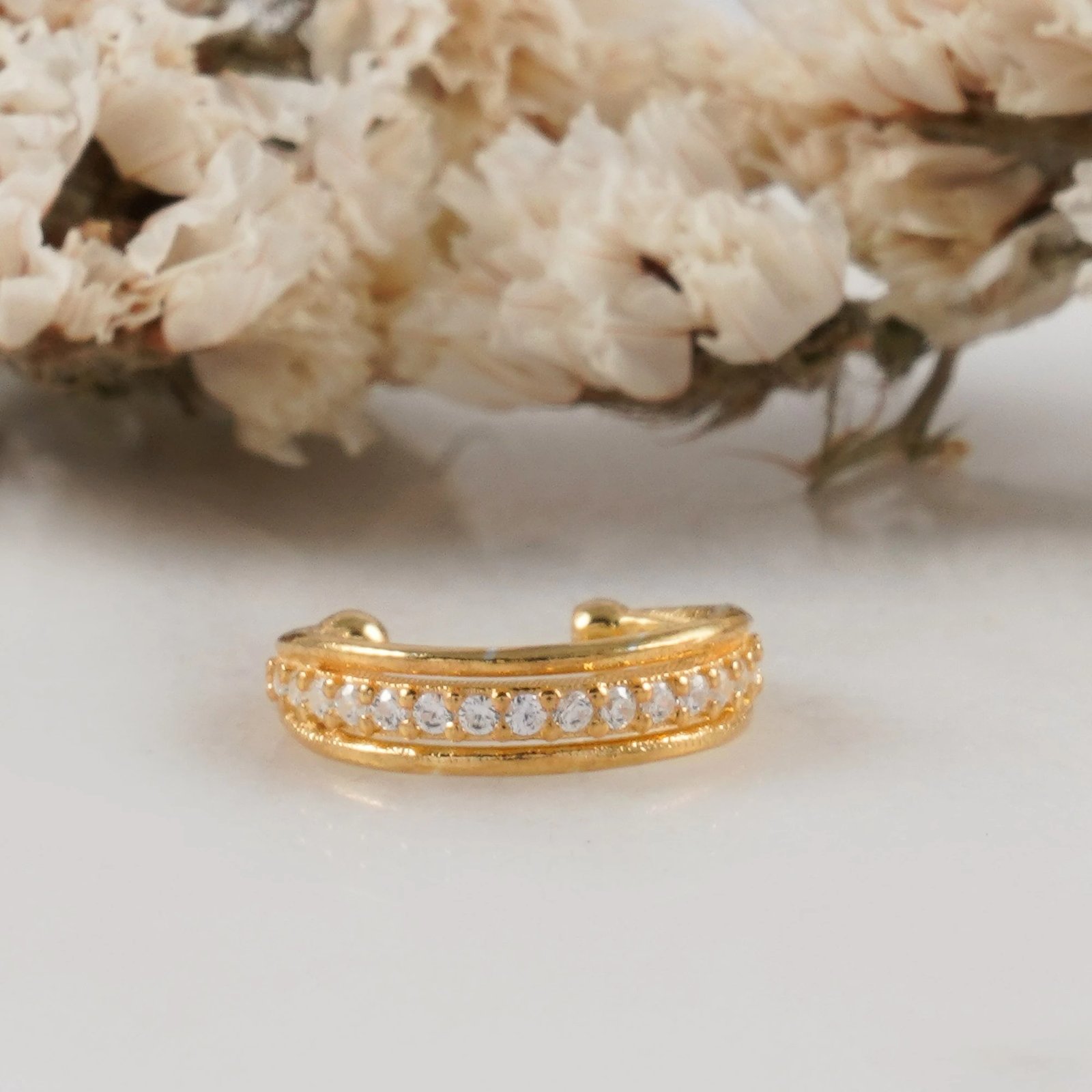 Vathë argjendi, ngjyrë ari, Jumeon, 11233G, 13mm