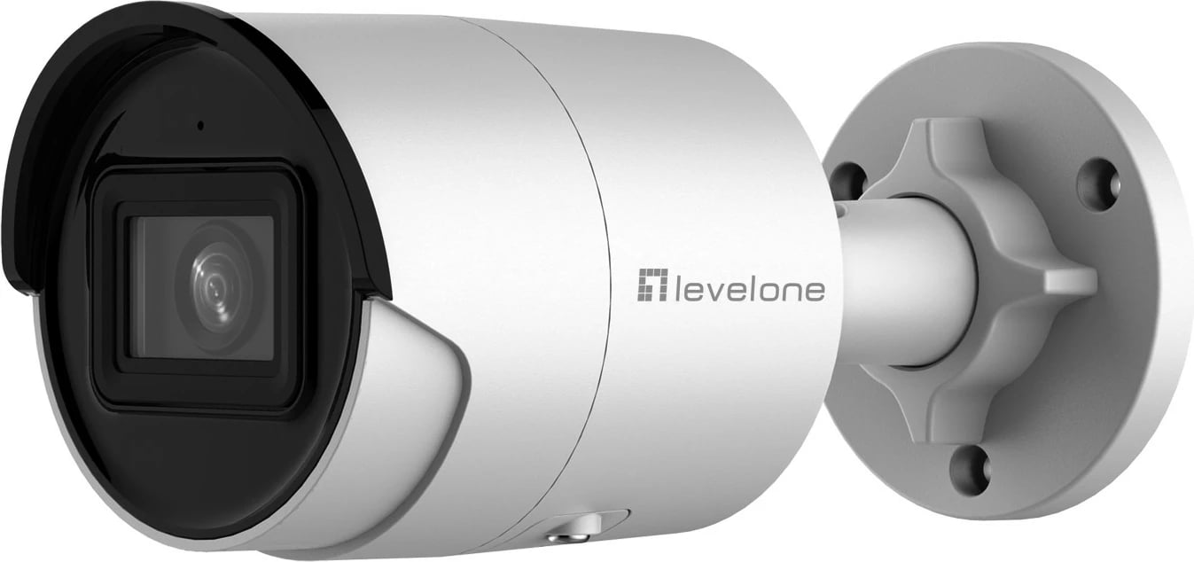 Kamerë IP LevelOne GEMINI, 4-Megapixel, H.265, PoE, e bardhë