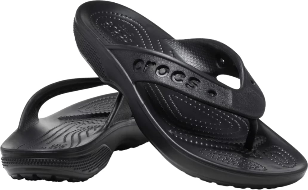 Papuqe flip-flop Crocs unisex, të zeza